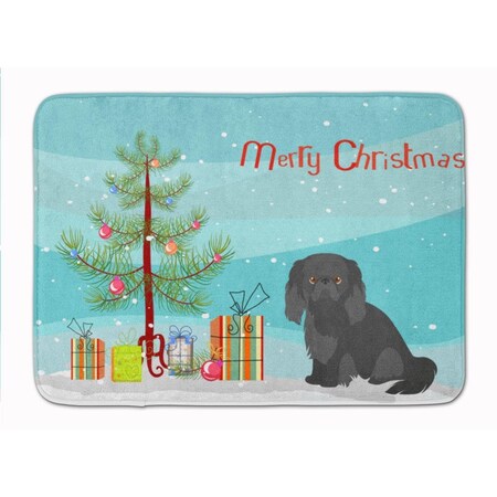 Carolines Treasures Pekingese Christmas Tree Machine Washable Memory Foam Mat CK3505RUG